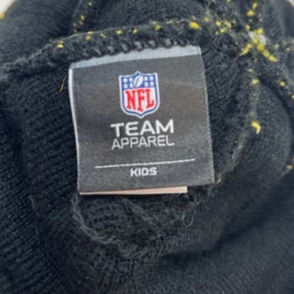 NFL Team Apparel KIDS Pittsburgh Steelers Beanie Hat Size: 4-7 - Picture 7 of 9